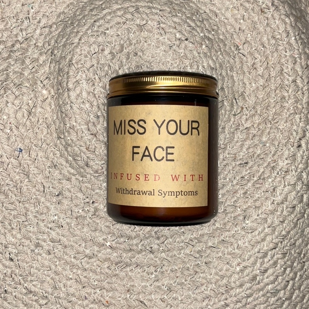 Miss your face lavender 9oz candle NIB